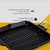 Grill pan, square, cast iron, 24 x 24 cm, yellow handle - LAVA