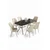 Hanah Home Trpezarijski set, 7 komada, Svetlozeleni
