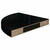 Plutajuće kutne police 4 kom sjajne crne 35 x 35 x 3,8 cm MDF
