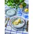 Tognana Set dezertnih tanjira Brooklin, 21 cm, 6 komada, Plavo-beli