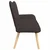 Vidaxl Kavč za 2 osebi Temno rjava 115 x 61 x 87 cm Blago
