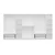 Hanah Home ormar sa reflektujućim staklom Nisa 20609, 360 cm, beli