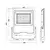 Braytron LED reflektor BRY-FLOOD-SL-200W-GRY-3000K-IP65