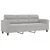 4-dijelni set sofa s jastucima svjetlosivi od mikrovlakana