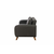 Atelier Del Sofa Raztegljiv kavč s 3 sedeži, Hera - antracit