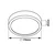 LED plafonsko svetlo DIEGO LED/12W/230V 4000K IP40 prečnik 16,5 cm bela
