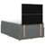 vidaXL Postelja boxspring z vzmetnico Temno siva 120 x 190 cm Blago