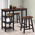 Barski Set 3 kom MDF Crni