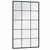 Zidna ogledala 2 kom crna 100x60 cm metalna