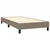Vidaxl Box spring postelja z vzmetnico taupe 90x200 cm blago