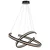 Rabalux Zadie LED luster 70 cm 80 W daljinski upravljač crna 72052