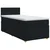 Postelja boxspring z vzmetnico Črna 90 x 200 cm Blago