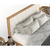 Kremno bela/v naravni barvi boxspring postelja s prostorom za shranjevanje 200x200 cm Asahi – Maison de Reve