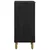 Komoda crna 40x33x75 cm od konstruiranog drva