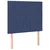 Vidaxl Posteljno vzglavje 2 kosa moder 100x5x78/88 cm blago