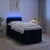 Postelja boxspring z vzmetnico Črna 90 x 200 cm Blago