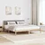 Vidaxl Kovinska posteljna konstrukcija Rjava in taupe 200 x 200 cm