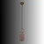 Opviq luster Ringa 20941-B, 1 × E27, tamnobraon