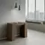 Ityhome Ityhome 90 x 77 konzolna miza rjava, (20847861)