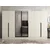 Hanah Home ormar sa reflektujućim staklom Nisa 20622, 315 cm, peščar