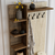 HANAH HOME Cipelarnik sa čivilukom Viyana D Walnut Travertine