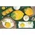 Appetizer serving set, 4-piece, porcelain, Fleurs et Citrons - Nuov