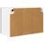 Viseći ormarić s pohranom 2 pcs Crni hrast 60 x 31 x 40 cm