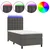 Vidaxl Box spring postelja z vzmetnico LED temno siva 90x200 cm žamet