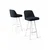 Hanah Home Set barskih stolica Atex, 44x105x42 cm,6 komada, Antracit
