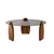 Hanah Home Klub sto Surf, 90x41x90 cm, Tamnosivi