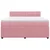 Vidaxl Box spring postelja z vzmetnico roza 180x200 cm žamet