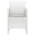 Vrtna stolica 2 pcs Bijelo 53 x 49 x 85 cm Polipropilen