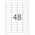 Herma eikete Power, 45,7x21,2 A4 1/25 ( 02H10902 )