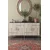 Hanah Home komoda Ilay 150, 150 cm, antracit / travertin / srebrna