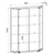 MID.YOU Vitrina Benila Xl, Srebrna