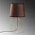 Opviq Stona lampa Telis-5402, 28x28x51 cm, IP20, Braon-zlatne boje