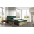 Boxspring postelja Wood 6 - 180x200 cm - hrast lancelot
