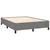 vidaXL Box spring postelja z vzmetnico temno siva 140x200 cm blago