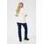 KAFFE CURVE Majica srebrna/bela