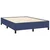 Vidaxl Box spring postelja z vzmetnico modra 140x200 cm blago