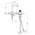 Baterija podgradna za lavabo 230401G