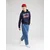 JACK & JONES Majica mornarska/krvavo rdeča/bela
