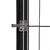 Ograda za pse s 24 panela crna 100 x 50 cm čelik obložen prahom