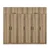 Hanah Home Garderober Kale-7710, 270x255x52 cm, Braon