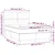Vidaxl Box spring postelja z vzmetnico LED temno rjava 140x200cm blago
