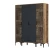 Hanah Home Kumsal PTP Walnut Garderober, Antracit