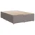 vidaXL Box spring postelja z vzmetnico taupe 140x190 cm blago