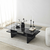 HANAH HOME Sto za dnevnu sobu Saga Rectangle Black Fume