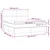 Krevet box spring s madracem LED tamnozeleni 160x200 cm baršun