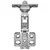 Šarka 2 pcs Nikla 139 x 64,1 x 10 mm Željezo